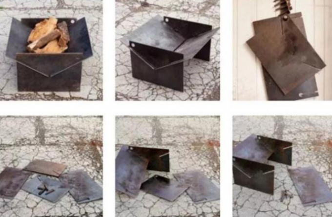 Puits portatif à bois du feu d'aileron de fonte de décor extérieur de 30 pouces