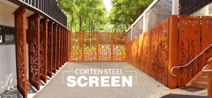 La stabilité de corrosion s'embranche barrière en acier décorative Panels d'écran de Corten 3mm