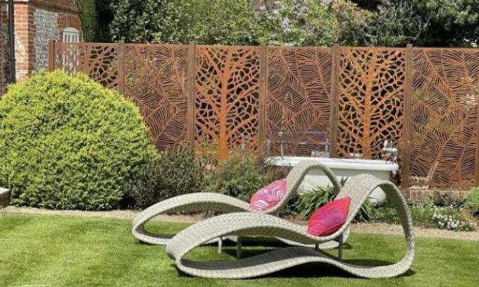 Barrière extérieure en acier décorative Screen Panel d'Art Metal Privacy Screens Corten