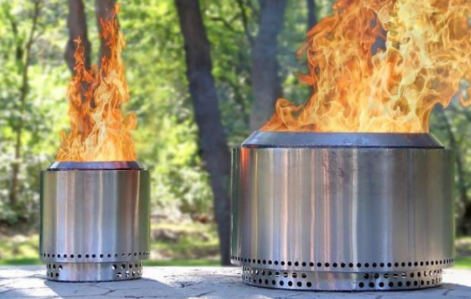 Puits brûlant en bois en acier du feu de Corten fumée extérieure de décoration de basse