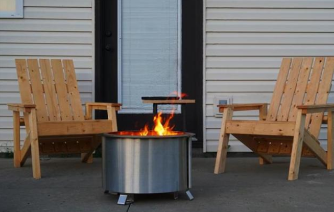Puits sans fumée du feu de Heater Stainless Steel Bonfire Stove de double patio de flamme