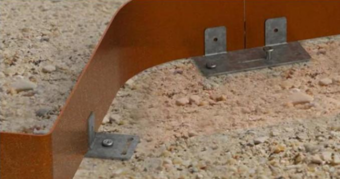 Bord de frontière en métal de Rusty Corten Garden Lawn Edging pour le jardin Landscraping