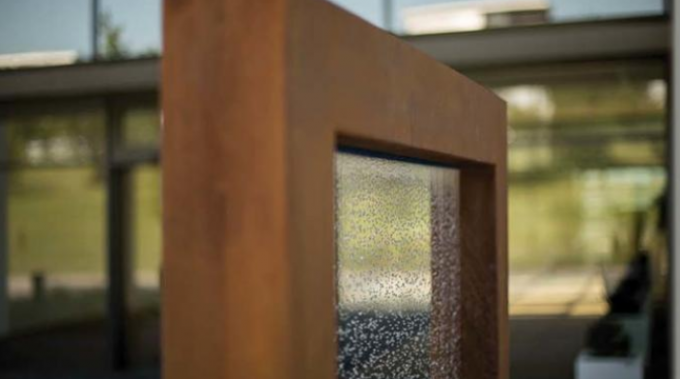 Caractéristique extérieure moderne de Rusty Corten Steel Garden Water de fontaine d'eau