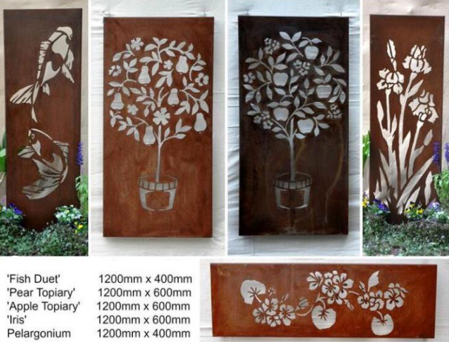 Le mur extérieur Art Laser Cut Corten Steel de sculpture en métal lambrisse