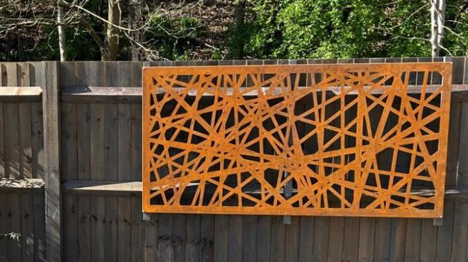 Panneau d'écran d'Art Corten Steel Laser Cut de mur en métal de décoration de maison et de jardin