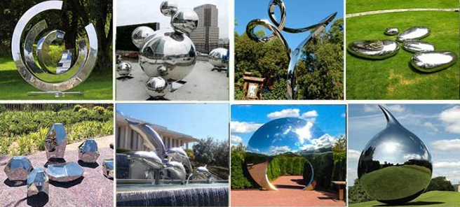 OEM en dehors de grand jardin contemporain Art Sculpture de boule en métal de forme de boule