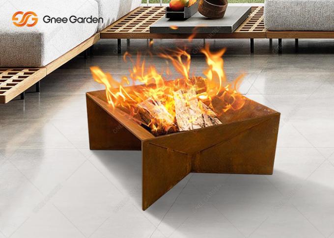Le feu en acier extérieur brûlant en bois Pit Charcoal Bbq Grills de Corten