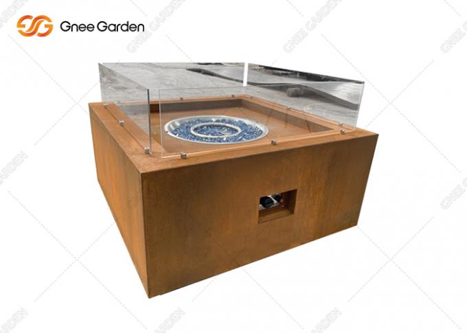  Le feu carré extérieur Pit Table Gas Fireplace d'appareil de chauffage de gaz