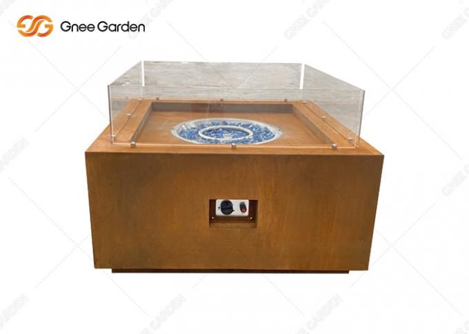 Le feu carré extérieur Pit Table Gas Fireplace d'appareil de chauffage de gaz