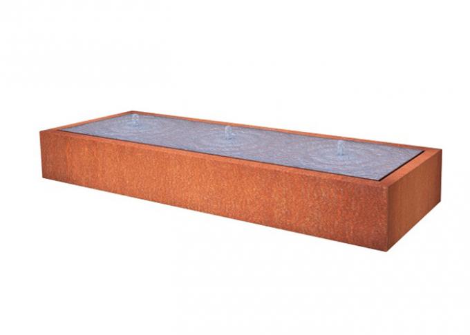 Produits extérieurs de jardin de décor de jardin de Corten de fontaine de caractéristique en acier de l'eau