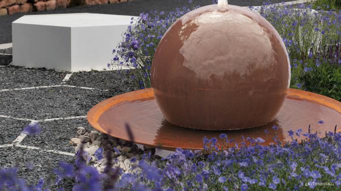 Caractéristique en acier adaptée aux besoins du client de l'eau de Corten de cascade de décoration de jardins