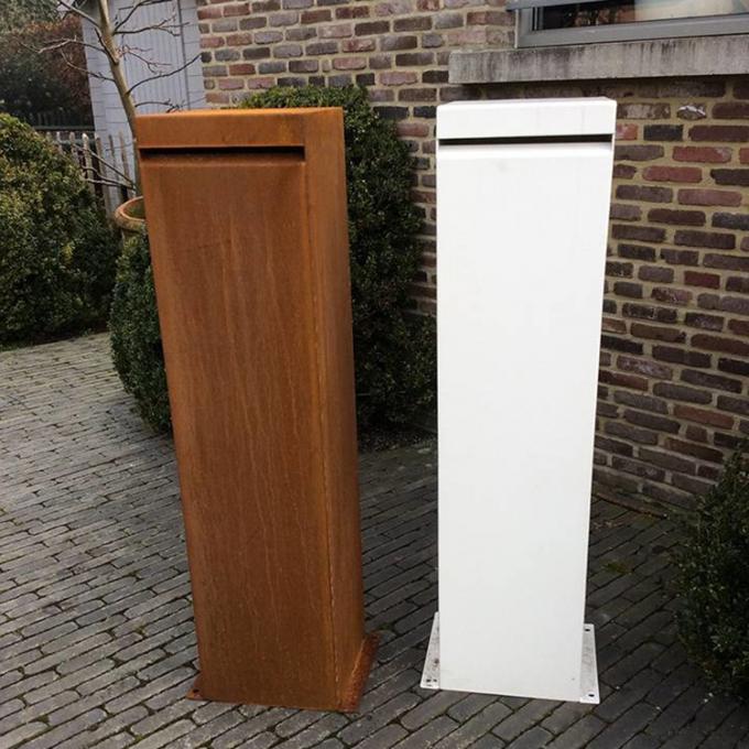 Boîtes aux lettres en acier de Corten de lettre de boîte de serrure principale imperméable extérieure en métal