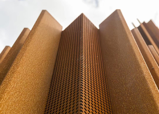 Panneaux de revêtement en acier adaptés aux besoins du client de Corten de décoration