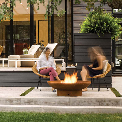 Nouveau puits du feu de Rusty Corten Steel Metal Camping de conception