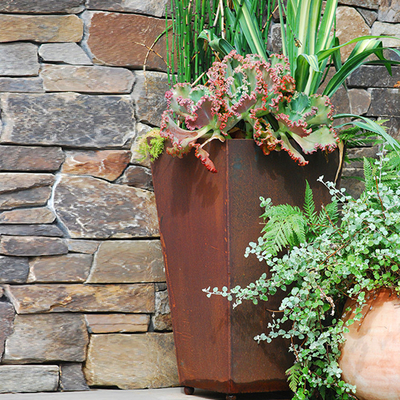 Grands planteurs en acier personnalisables d'arbre de Corten pour le CE de GV TUV de jardin certifié
