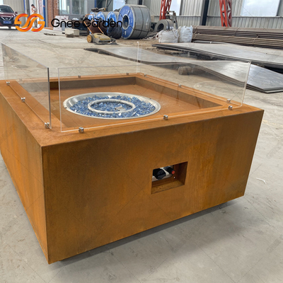 ODM extérieur d'OEM de foyer en acier de patinage de Corten rouillé extérieur