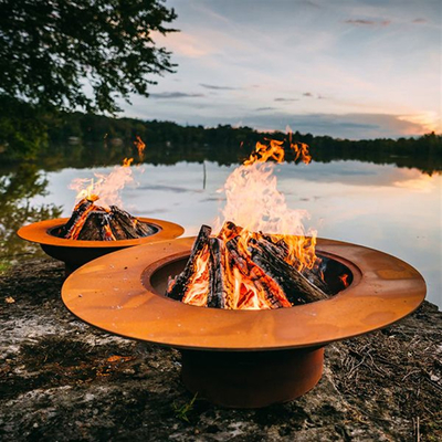 grande résistance rustique d'usage de mine de Pit Bowl Weathering Steel Fire du feu de 1.0mm