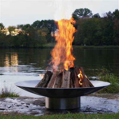 Adapté aux besoins du client survivant au feu brûlant Pit For Camping de charbon de bois en acier