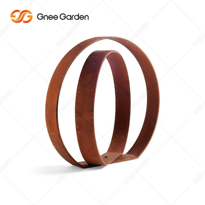 Grande illustration en acier 175cm moderne extérieure de sculpture en Corten avec les courbes lisses