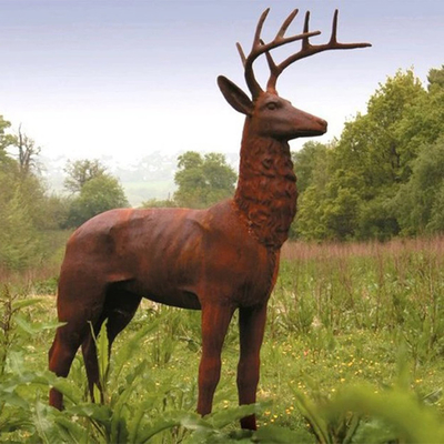 Les statues en bronze extérieures modernes de GV TUV Corten bronzent des statues de yard 175cm