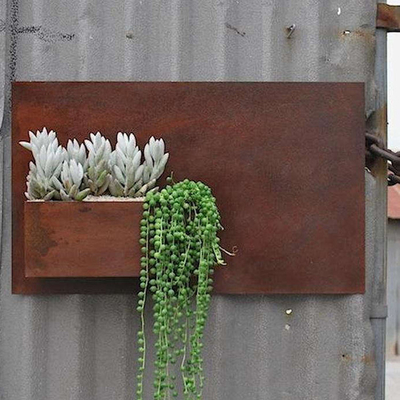 12 boîte en acier rectangulaire de planteur de planteur extérieur en métal de verticale de ″ du ″ X 20