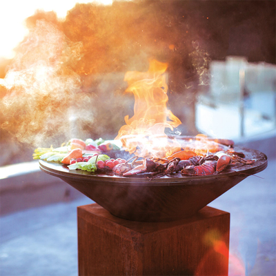 Le bois brûlant survivant à la cuisson extérieure en acier grille 100cm pour le barbecue