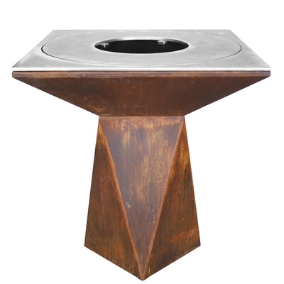 Foyer en acier pré rouillé de Corten pour la cuisson extérieure de BBQ