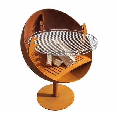 Grilles de cuisson en plein air européennes Fire Bowl Barbecue en acier Corten