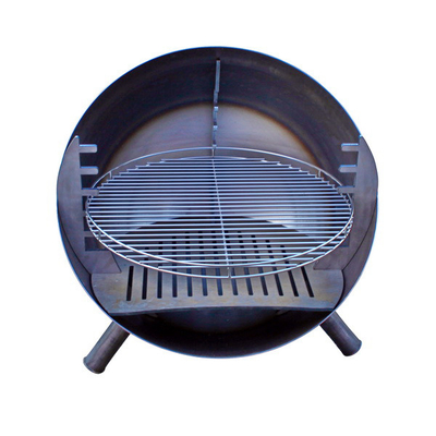 Barbecue en acier à cuire extérieur de Corten de barbecue de charbon de bois de grils en métal brûlant de Corten en bois