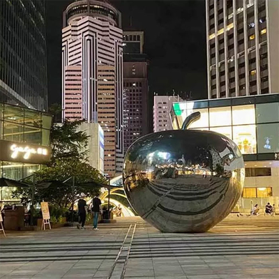 Le jardin 3.5m Apple de Gnee a formé l'illustration d'acier inoxydable pour la décoration de plaza