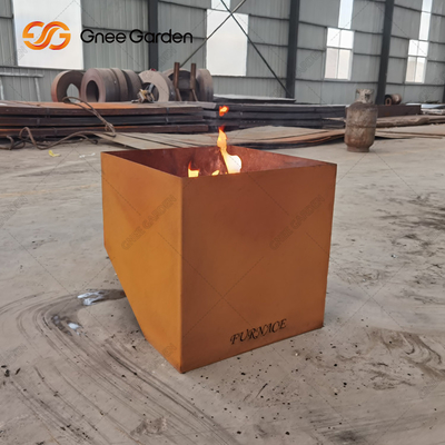L'acier extérieur de Corten de camping de jardin de patio se rouillent le feu Pit Wood Burning 3mm profondément