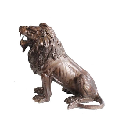 Ornements animaux grandeur nature de jardin de sculpture extérieure en métal de GV H130cm