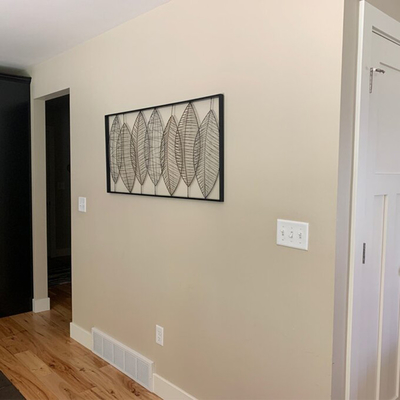 22x46 avance la décoration petit à petit de maison d'Art Luxury 3D de mur de feuille en métal de cru