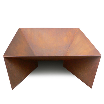 Puits se pliant du feu de nouveau de conception de Corten modèle en acier en métal