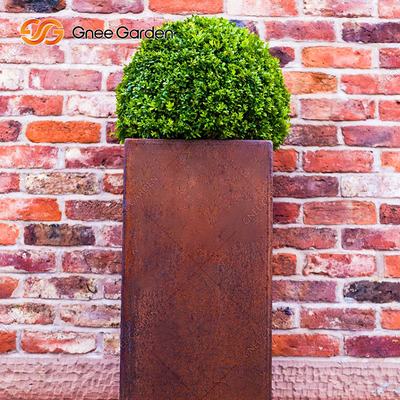 L'épaisseur 0.5mm au planteur extérieur en métal de 20.0mm Corten portent la résistance