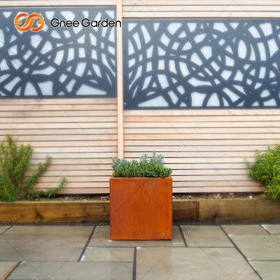 L'épaisseur 0.5mm au planteur extérieur en métal de 20.0mm Corten portent la résistance