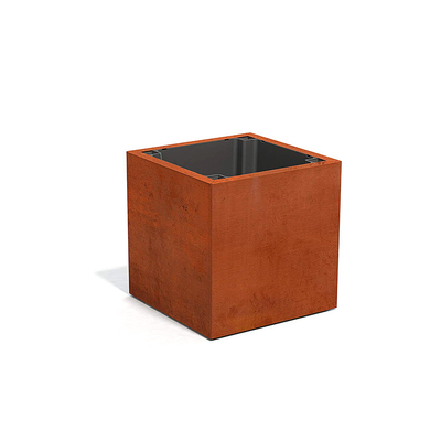 Métal extérieur survivant au pot de fleur/au planteur rectangulaires en acier de fleur