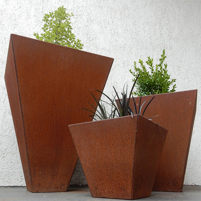 Grands planteurs en acier personnalisables d'arbre de Corten pour le CE de GV TUV de jardin certifié