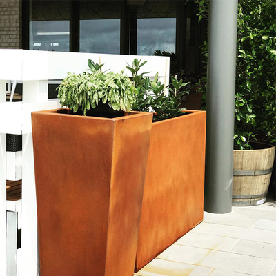 Grands planteurs en acier personnalisables d'arbre de Corten pour le CE de GV TUV de jardin certifié