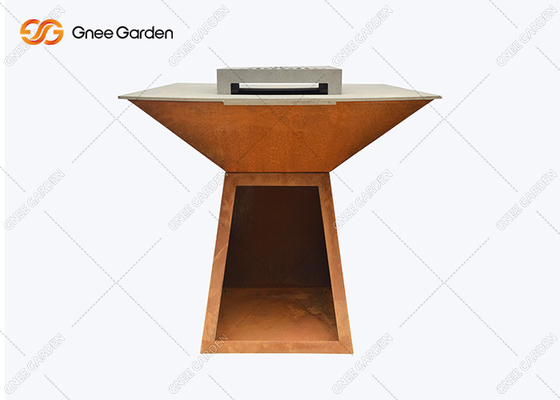 Adaptez le feu aux besoins du client en acier Pit Bbq Brazier de Pit Grill Corten Steel Iron du feu de barbecue de Corten