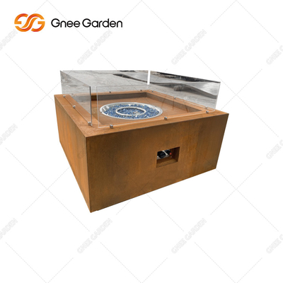 Foyer au gaz extérieur de Heater Square Fire Pit Table de gaz