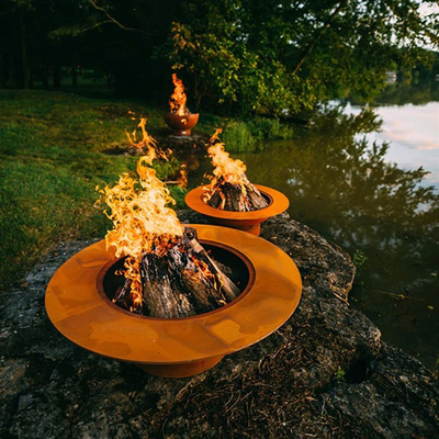 acier en acier Firepit Prerusted de jardin de Tableau du feu de 550mm-1500mm Corten