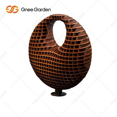 Sculpture en acier en Corten de grand abrégé sur moderne 5.0-8.0mm extérieur sculpture en bronze