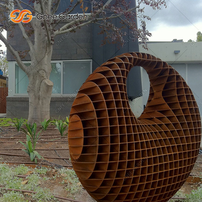 Sculpture en acier en Corten de grand abrégé sur moderne 5.0-8.0mm extérieur sculpture en bronze