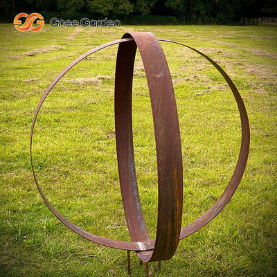 Grande illustration en acier 175cm moderne extérieure de sculpture en Corten avec les courbes lisses