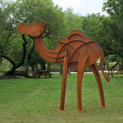 Les statues en bronze extérieures modernes de GV TUV Corten bronzent des statues de yard 175cm
