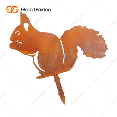 Le jardin en acier de Corten de catégorie d'AISI gigaoctet ornemente la sculpture animale