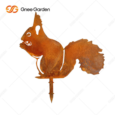 Le jardin en acier de Corten de catégorie d'AISI gigaoctet ornemente la sculpture animale