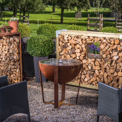 Puits en acier classique de Pit Bbq Ring Bbq Fire du feu du diamètre 1000mm Corten antirouille