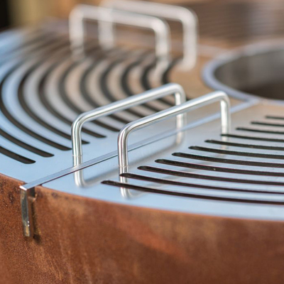 Puits en acier classique de Pit Bbq Ring Bbq Fire du feu du diamètre 1000mm Corten antirouille